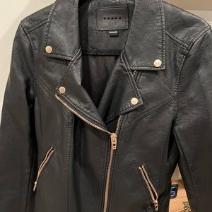 Blank NYC faux leather moto jacket